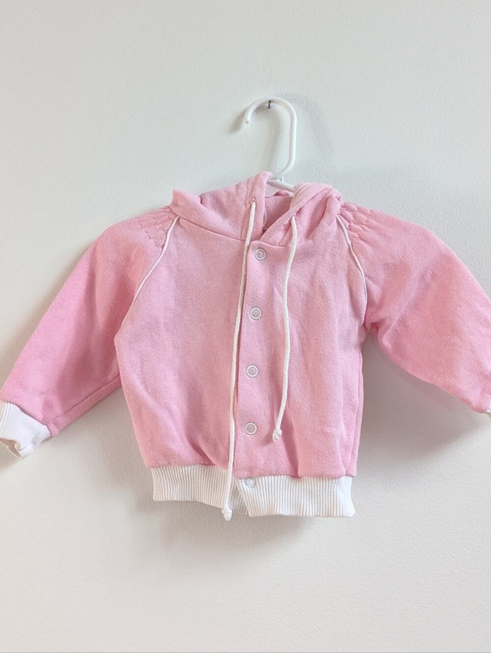 Vtg Winnie the Pooh Hoodie 12m Pink Basic Everyday Cinched
